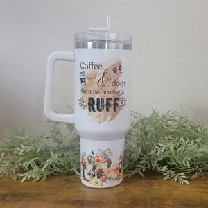 40 oz. Coffee and Dogs Tumbler